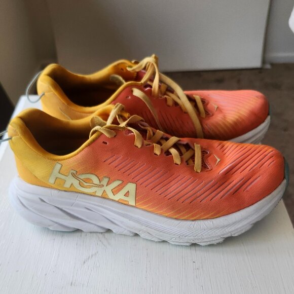 Hoka One One Shoes - Hoka One One Women’s Rincon 3 Running Shoes Orange/Yellow Size 7B
